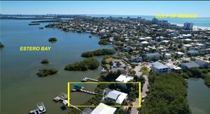 Aerial photo of Estero Bay