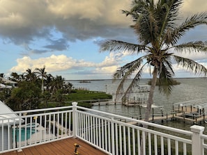 3rd floor Master Bedroom deck view of Bay looking North East
