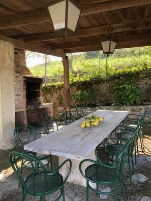 Coverd BBQ area