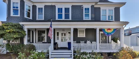 Your front porch and entry to Main Floor condo directly on Commercial St  