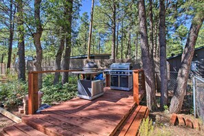 Gas Grill | Outdoor Dining Area | Single-Story Home