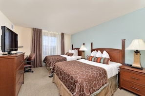 Drift to sleep in a comfortable bed after a wonderful day outside.