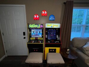 Over 20 arcade games for everyone to get a high score!