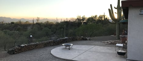 This image is looking southwest toward the Tucson mountains at sunset.