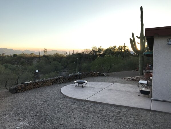 This image is looking southwest toward the Tucson mountains at sunset.