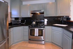 Fully stocked kitchen