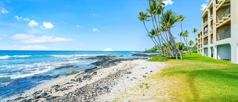 Beach across the street from your unit