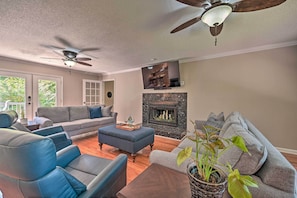 Family Room | 2-Story Villa | Dog Friendly w/ Fee