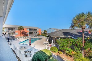 Villas on the Gulf unit G8 balcony view of the pool