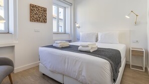 The serene bedroom will let you be relaxed through the whole night #welcoming #cozy #portugal #pt #lisbon