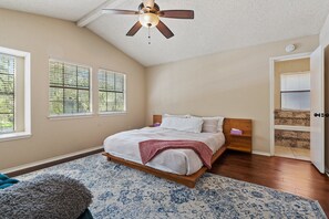 master bedroom with California King Bed