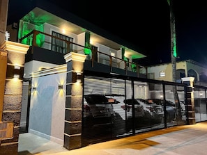 Front of property – evening/night