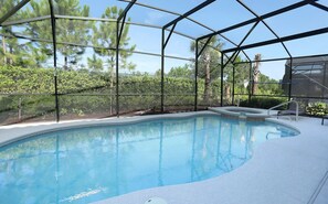 Private heated pool and spa with your home. Outdoor dining for 10.