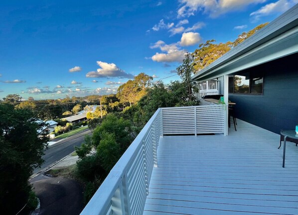 Beautiful ocean views from upper story deck.