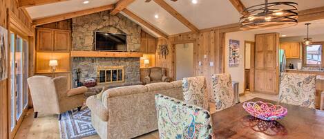 Angel Fire Vacation Rental | 3BR | 2.5BA | 1,928 Sq Ft | Access Only By Stairs