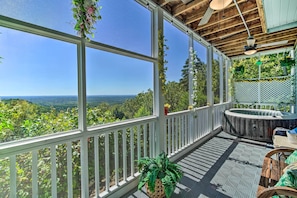 Screened Porch | Mountain Views | Inflatable Hot Tub