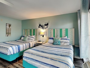 Studio Bedroom - Two Full beds w/ TV