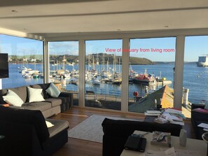 View of estuary from living room