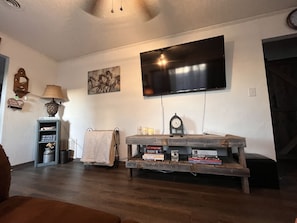 Living room with New flooring! 
