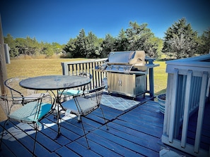 Grilling deck and back yard 