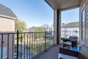Private balcony off master bedroom in Condo 5