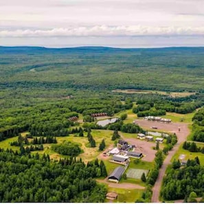 View of the resort from the air