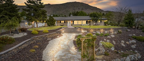 View from the lower driveway