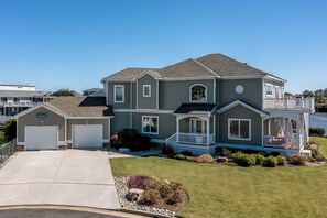 Front Aerial View of Summer Baycation