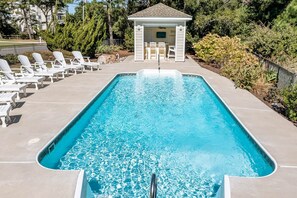 Aerial View of Private Pool and Cabana