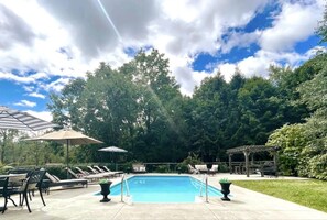 Pool, lounging and gazebo area - open late May though most of September. 