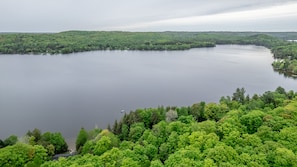 aerial view of our lake.