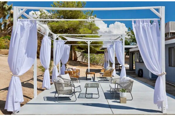 Sun bathe in the luxurious cabana or gather for a drink and watch the sunset.