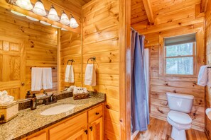 3rd floor bath w/ tons of light