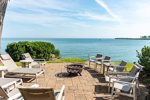 Rear Patio on the lake