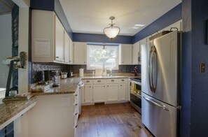 Fully stocked kitchen