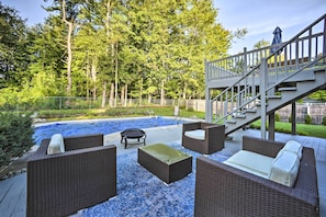 Patio | Gas Grill | Pool (Heated w/ Fee)