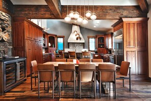 Dining and kitchen