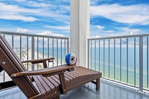 Private corner balcony!