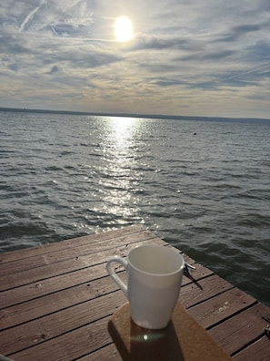 Morning Coffee on the dock!