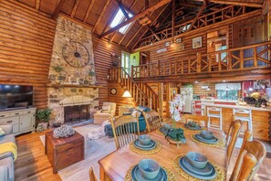 Beautiful view of the cabin.