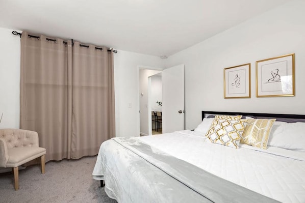 Spacious Bedroom with King Bed and Large Closet