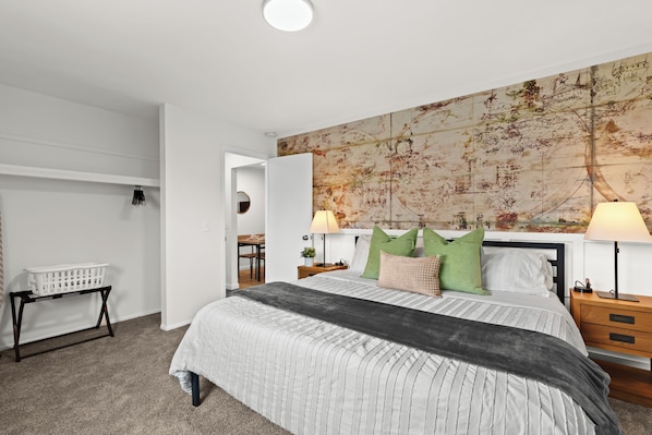 Spacious Bedroom with King Bed and Large Closet
