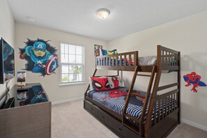 Avengers bunk with double and single