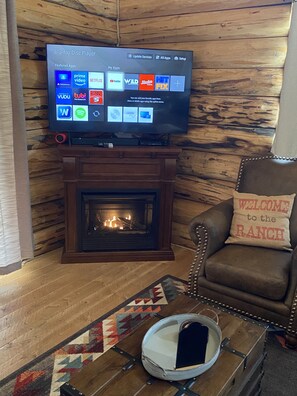 Living space with smart TV