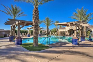 One of the pool areas
