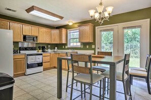 Kitchen | 1,290 Sq Ft | Single-Story Home | Prime Location