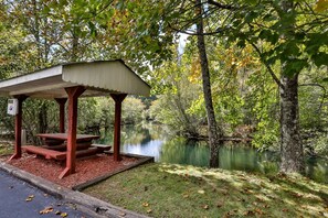 Outdoor picnic area 