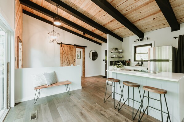 there is so much natural light on the main floor!