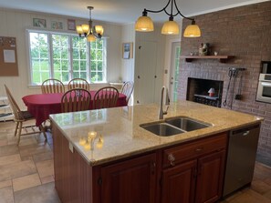 Kitchen and dining area