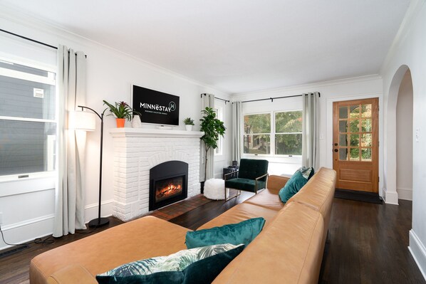 Cozy, modern living space for hanging out